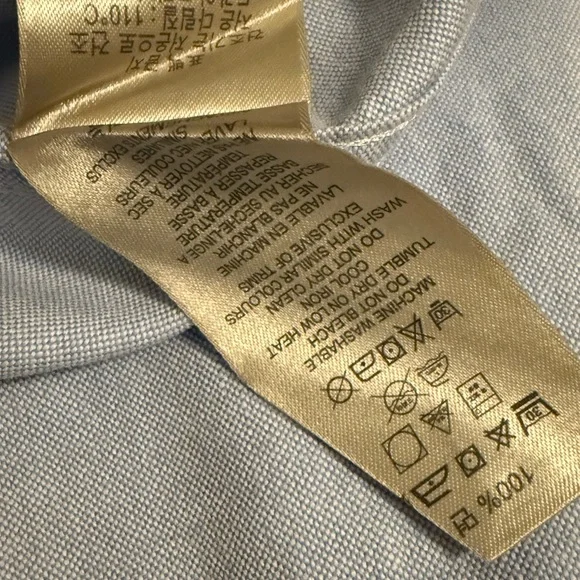 Burberry Light Blue Casual Button Down Shirt excellent condition size L
